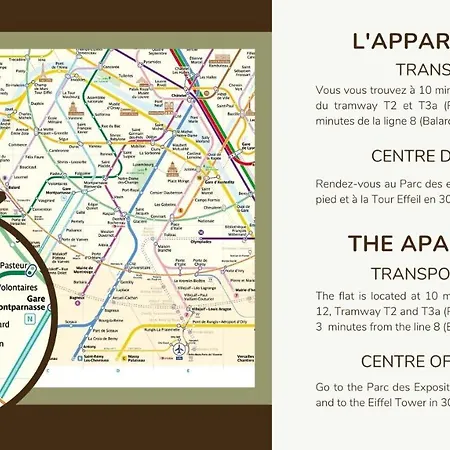 New Duplex 6pers#paris Expo#porte De Versailles Apartment *